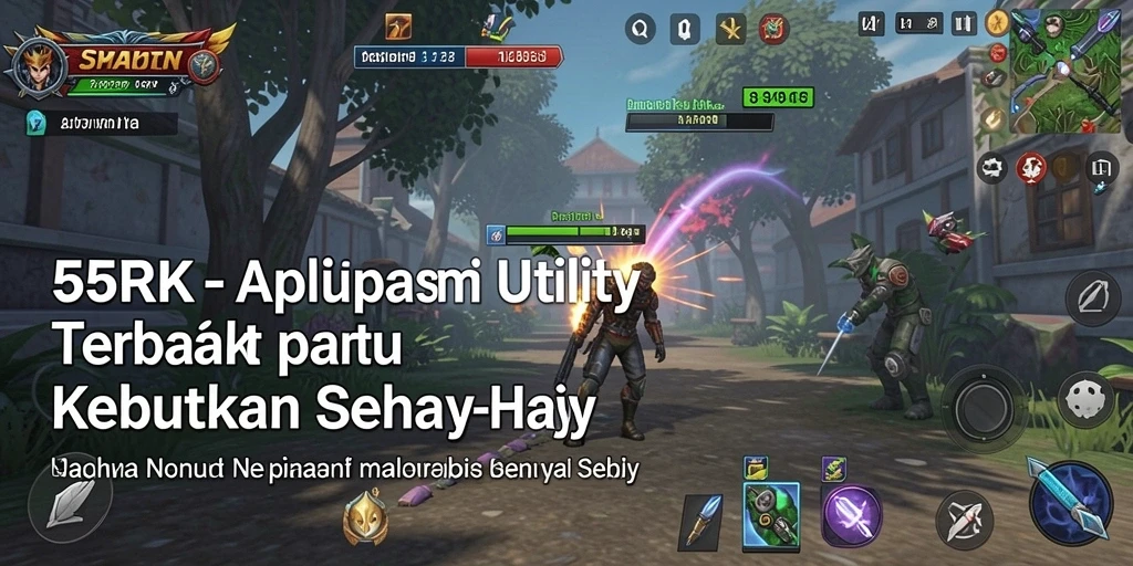 Tampilan antarmuka utama 55RK yang user-friendly.