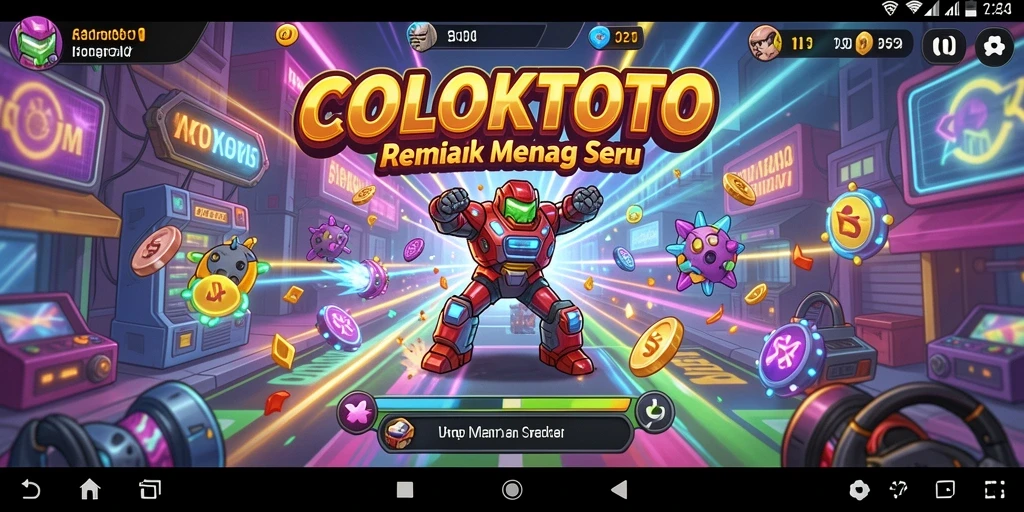 Tangkapan layar COLOKTOTO menampilkan aksi gameplay arcade yang seru.