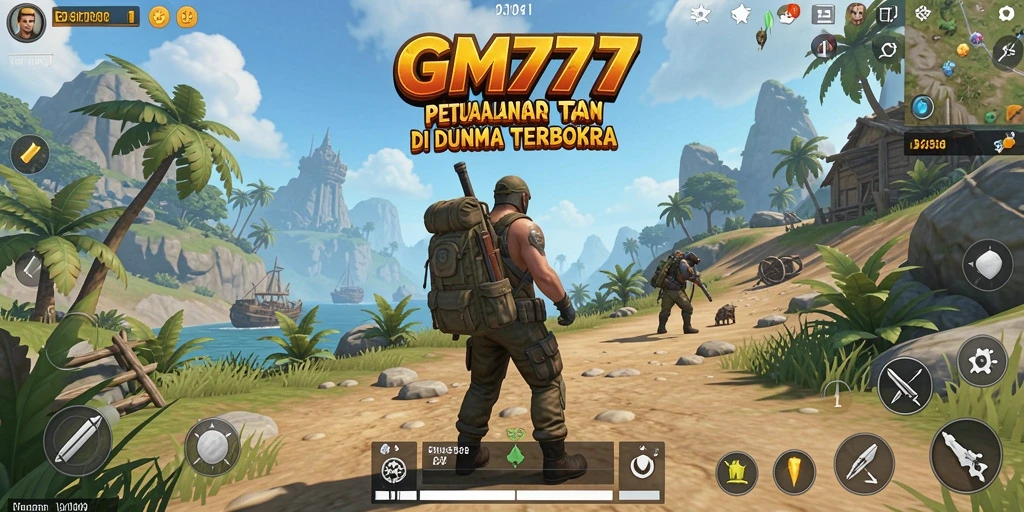 Tampilan gameplay GM777 yang menghadirkan dunia terbuka penuh petualangan.