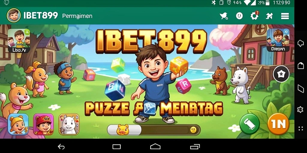 Tampilan gameplay IBET899 yang penuh warna dan menantang.