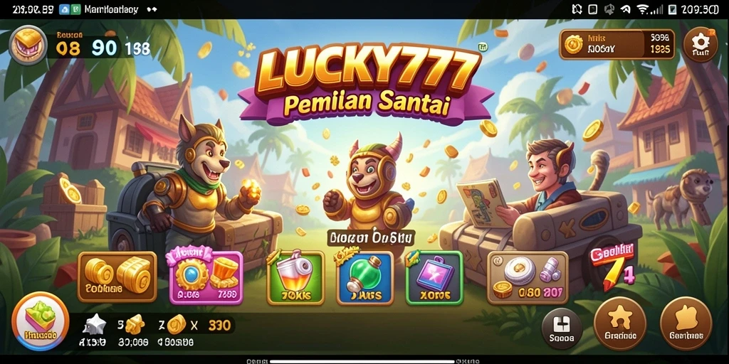 Screenshot gameplay LUCKY777 menampilkan keseruan dalam permainan casual.