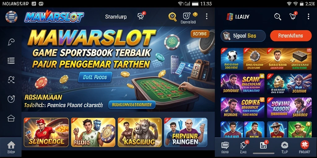 Screenshot gameplay MAWARSLOT yang menampilkan berbagai opsi taruhan.