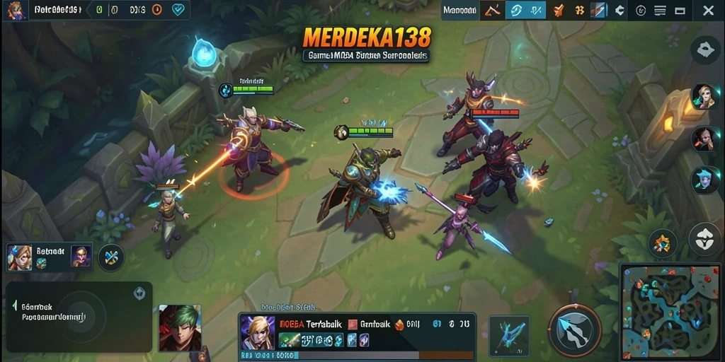 Gameplay seru MERDEKA138 dengan karakter yang beragam dan strategi menarik.