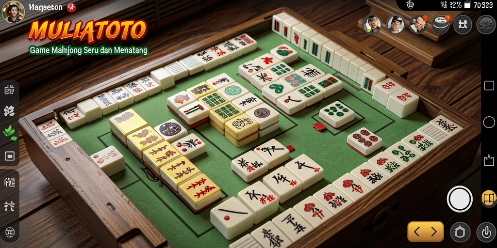 Tampilan gameplay menarik dari MULIATOTO yang menampilkan Mahjong.