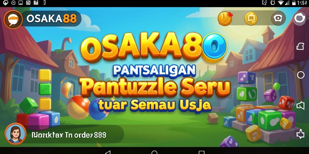 Screenshot gameplay OSAKA88 menampilkan tantangan Puzzle yang menarik.
