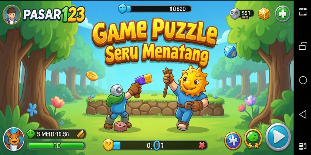 Gameplay seru dan menantang dari PASAR123 untuk semua pecinta Puzzle.