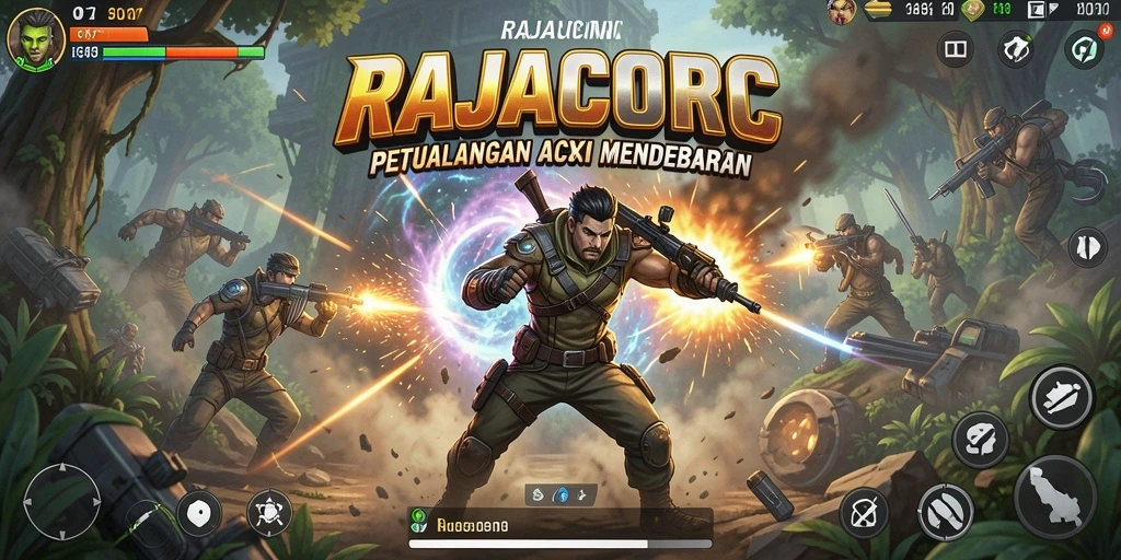 Tampilkan aksi seru dari gameplay RAJACORC yang memukau.