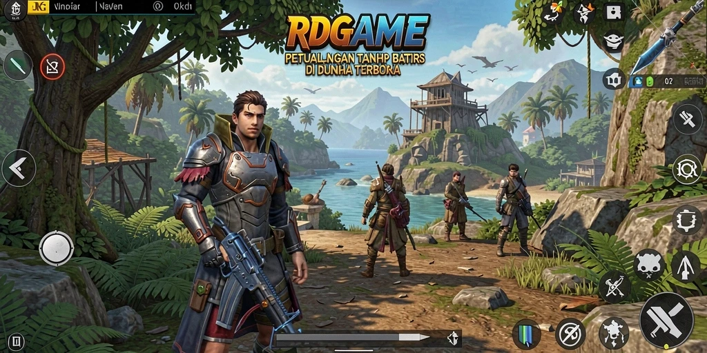 Tangkapan layar RPGAME menampilkan petualangan di dunia terbuka yang kaya.
