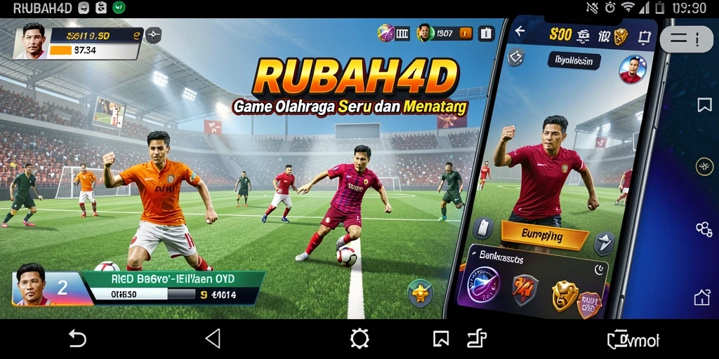 Tampilan gameplay RUBAH4D dengan aksi olahraga yang mendebarkan.