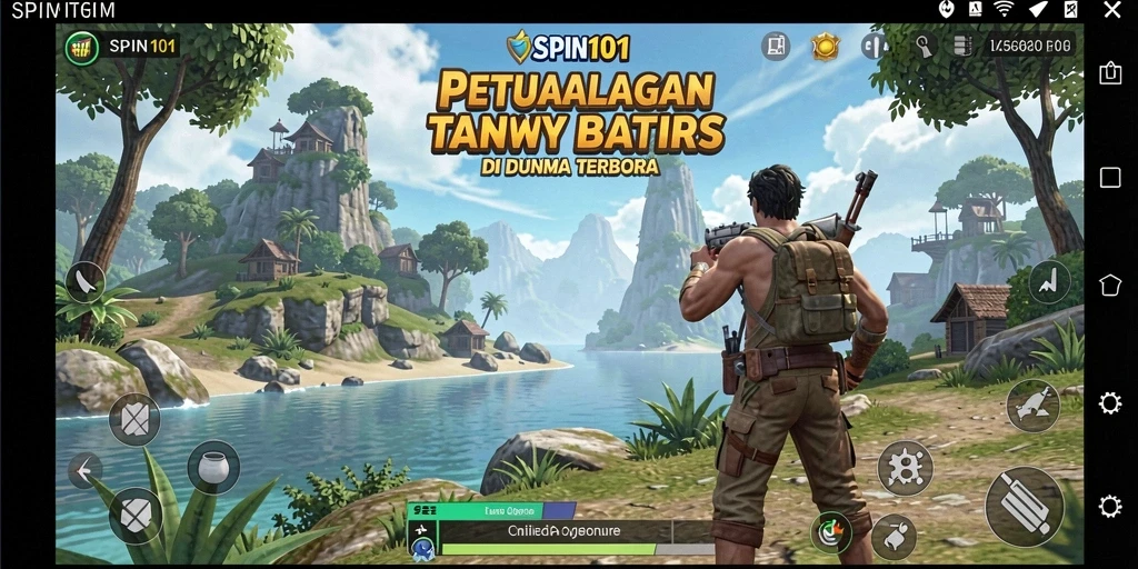 Tampilan gameplay SPIN101 yang memukau dalam dunia terbuka.