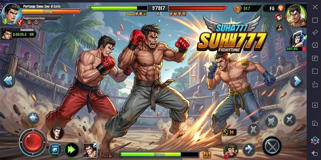 Gameplay <strong>SUHU777</strong> yang mendebarkan dan penuh aksi dalam arena pertarungan.
