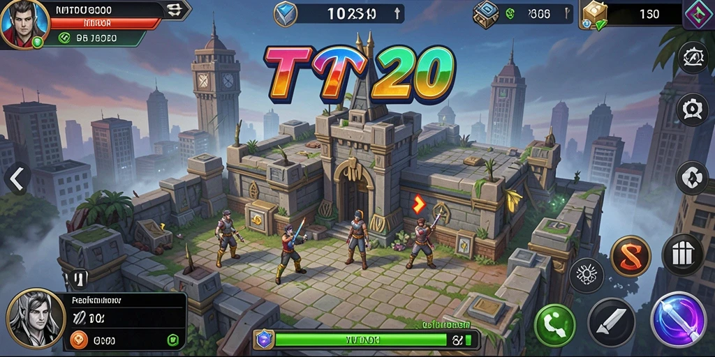 Tampilan gameplay seru dalam pertahanan menara di TOTO20.